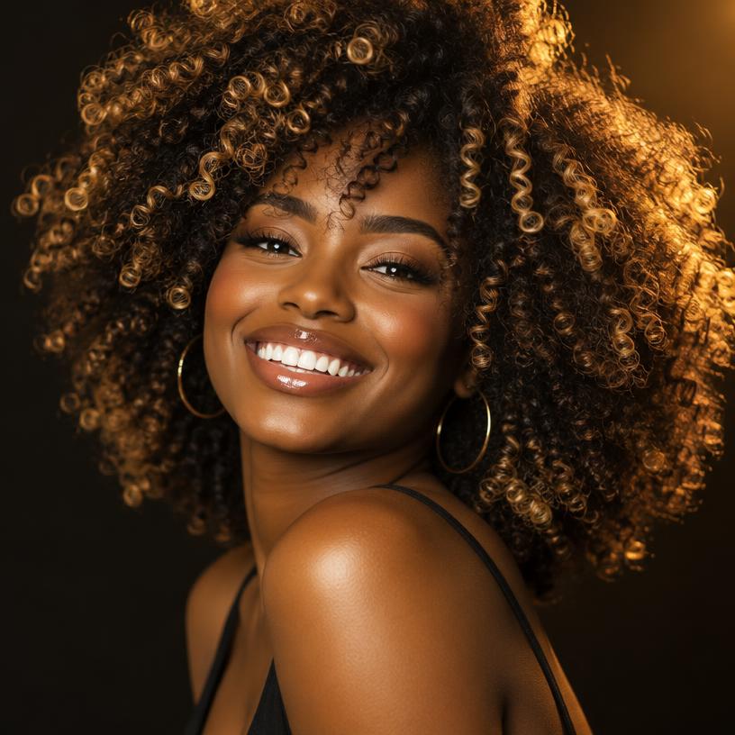 Big chop to big honey curls